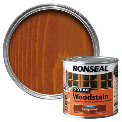 Ronseal Antique pine High satin sheen Wood stain, 250ml