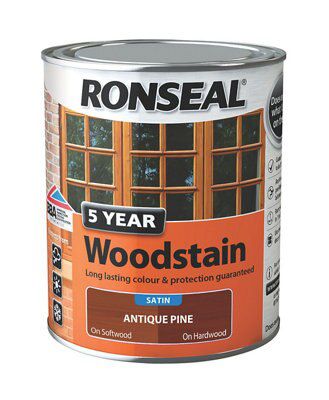 Ronseal Antique pine High satin sheen Wood stain, 750ml