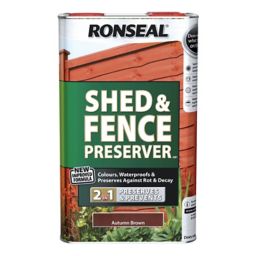 Ronseal Autumn brown Fence & shed Preserver 5L
