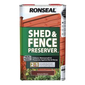 Ronseal Autumn brown Fence & shed Preserver, 5L