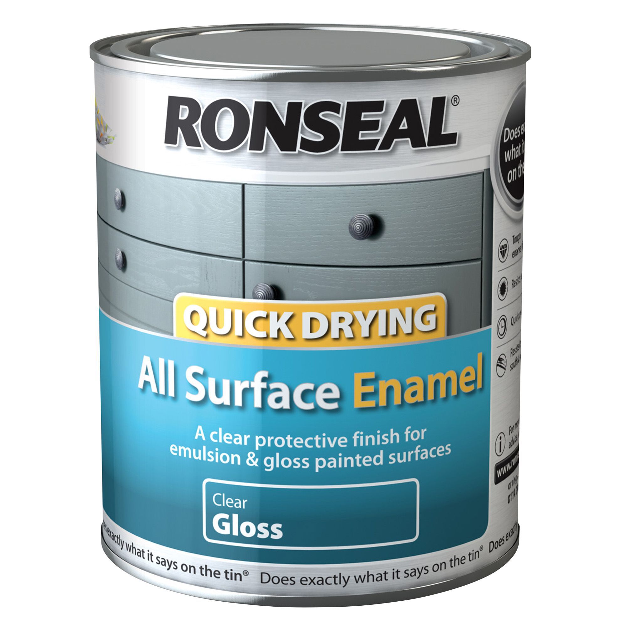 Ronseal Clear Gloss Enamel Paint 750 Ml | DIY At B&Q