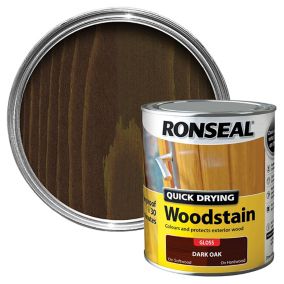 Ronseal Dark oak Gloss Wood stain, 750ml