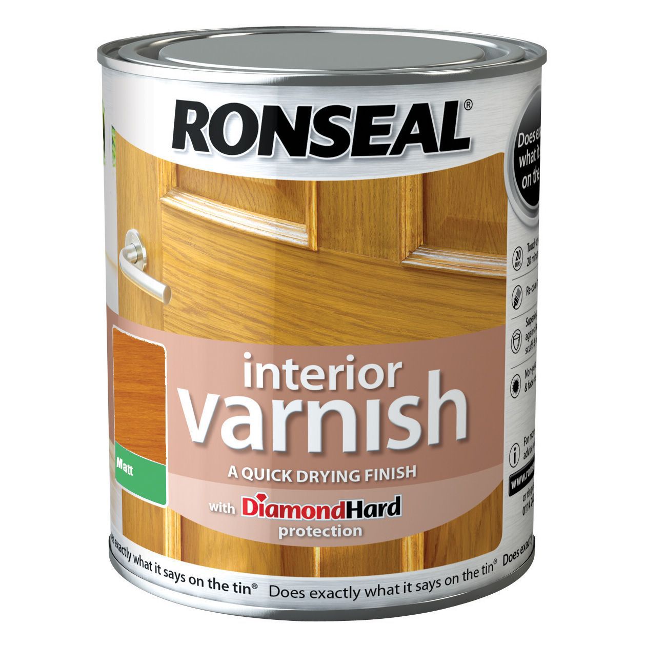 Ronseal Diamond Hard Antique Pine Matt Wood Varnish 0 25l Diy At B Q