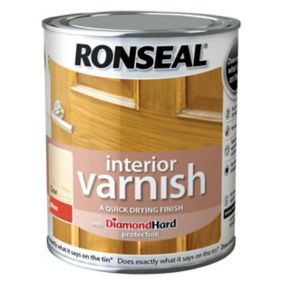 Ronseal Diamond hard Clear Gloss Wood varnish, 750ml