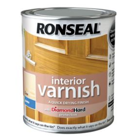 Ronseal Diamond hard Clear Satin Wood varnish, 250ml