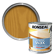Ronseal Diamond hard Dark oak Matt Wax Wood wax, 0.75L