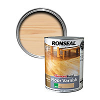 Ronseal Diamond Hard Floor Varnish Clear Matt Wood Floor Varnish, 5L