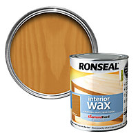 Ronseal Diamond hard Medium oak Matt Wax Wood wax, 0.75L
