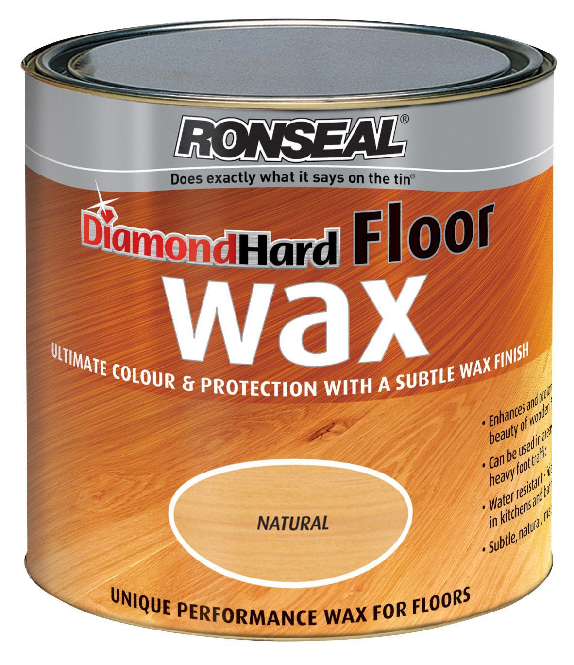 Ronseal Diamond hard Natural Satin Wax Wood wax, 2.5L DIY at B&Q