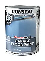 Ronseal Diamond hard Steel blue Satin Garage floor paint, 5L