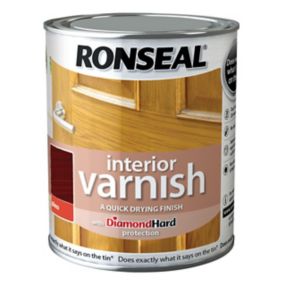 Ronseal Diamond hard Teak Gloss Wood varnish, 0.75L
