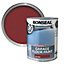 Ronseal Diamond hard Tile red Satin Garage floor paint, 5L