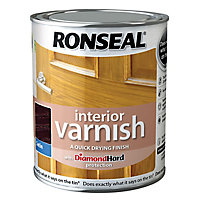 Ronseal Diamond hard Walnut Satin Wood varnish, 0.25L