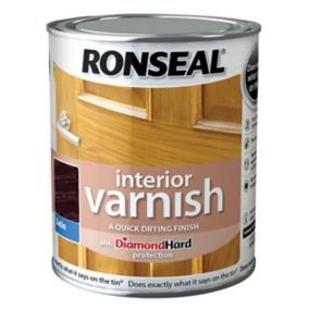 Ronseal Diamond hard Walnut Satin Wood varnish, 250ml