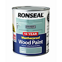 Ronseal Duck egg Satinwood Exterior Wood paint, 750ml
