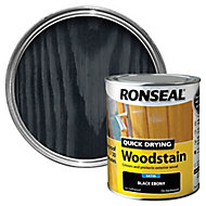 Ronseal Ebony Satin Wood stain, 750ml