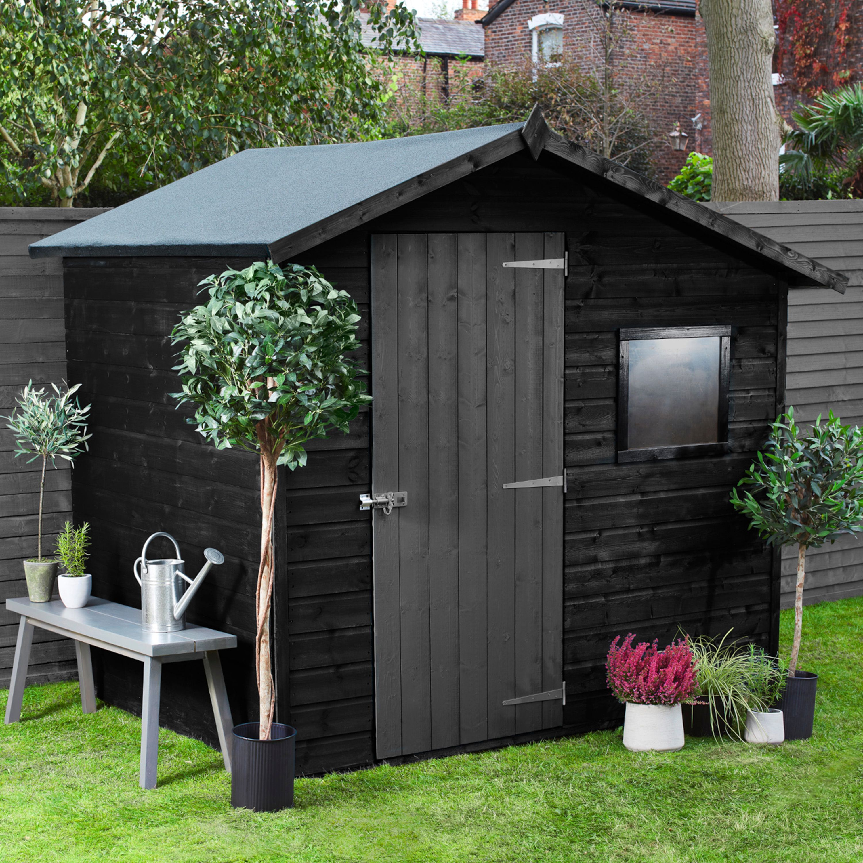 Ronseal Fence Life Plus Charcoal grey Matt Exterior Fence & shed Wood paint, 5L Tub