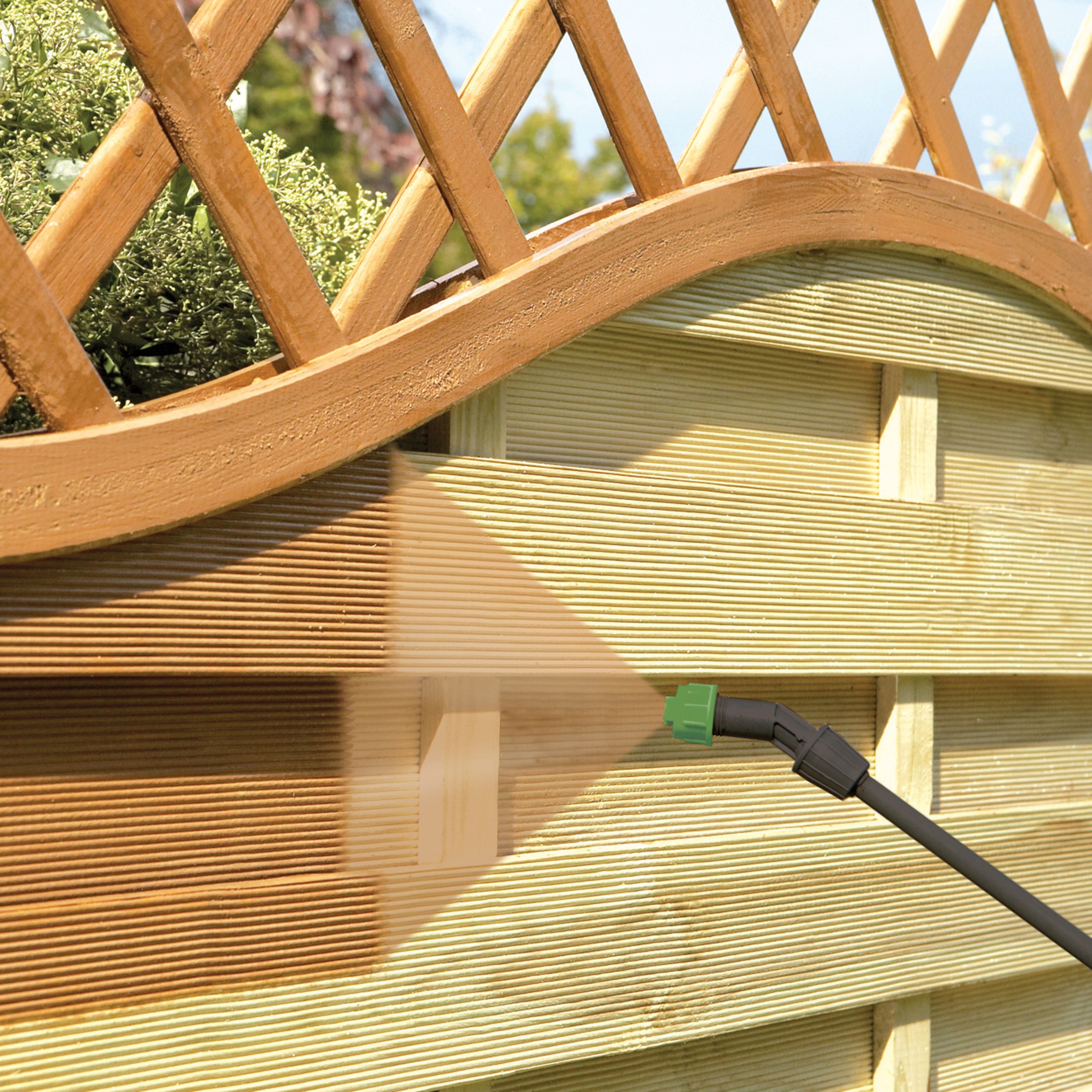 Ronseal Fence Life Plus Harvest gold Matt Exterior Fence & shed Wood paint, 5L Tub