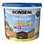 Ronseal Fence Life Plus Medium oak Matt Exterior Wood paint, 9L
