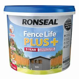 Ronseal Fence life plus Slate Matt Fence & shed Treatment 9L