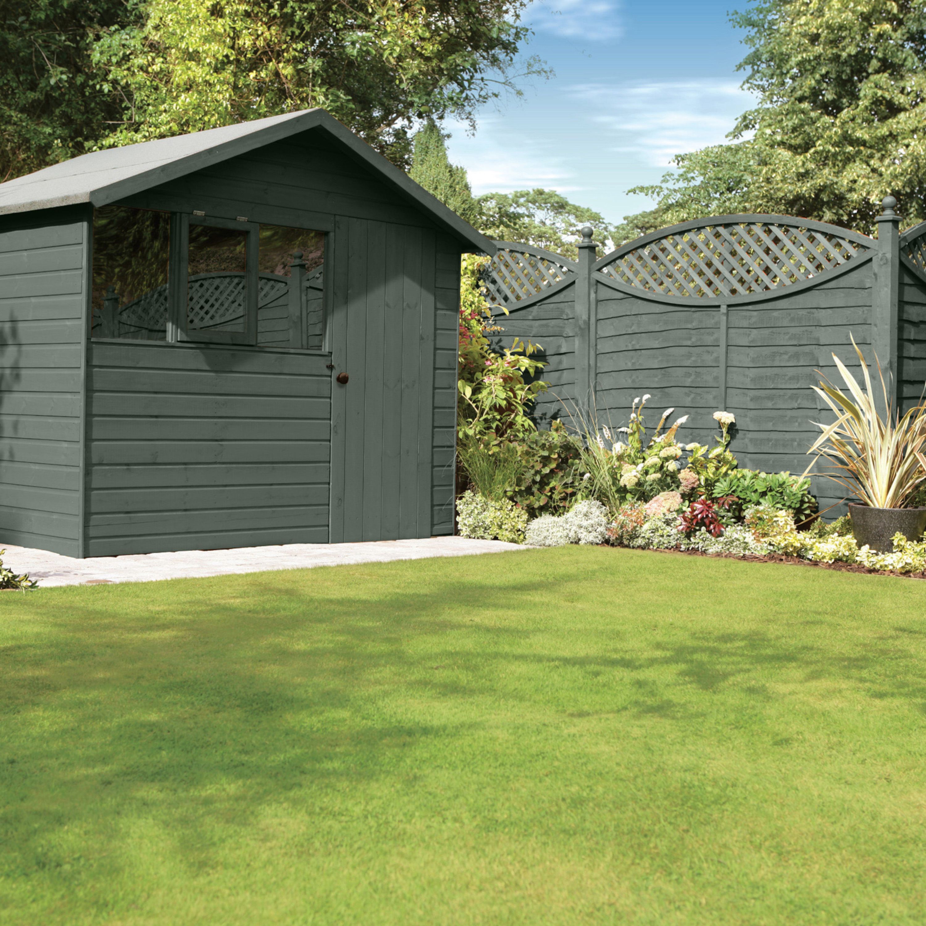 Ronseal Fence Life Plus Willow Matt Exterior Fence & shed Wood paint, 5L Tub