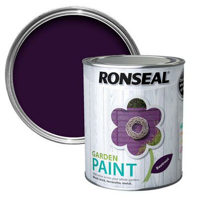 Ronseal Garden Beetroot Matt Multi-surface Garden Metal & wood paint ...
