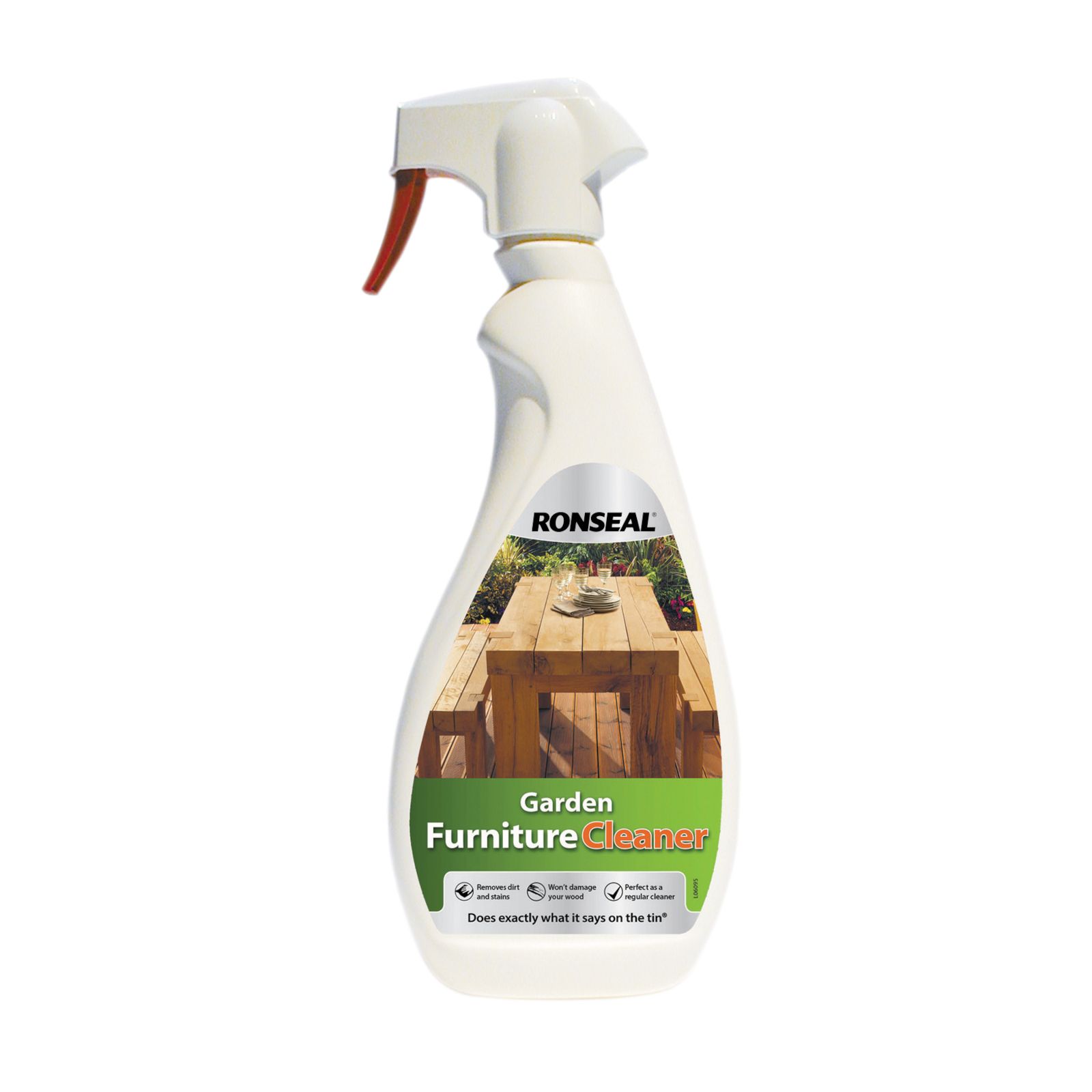 Ronseal Garden Cleaner Hardwood & softwood garden furniture Wood Cleaner, 750ml