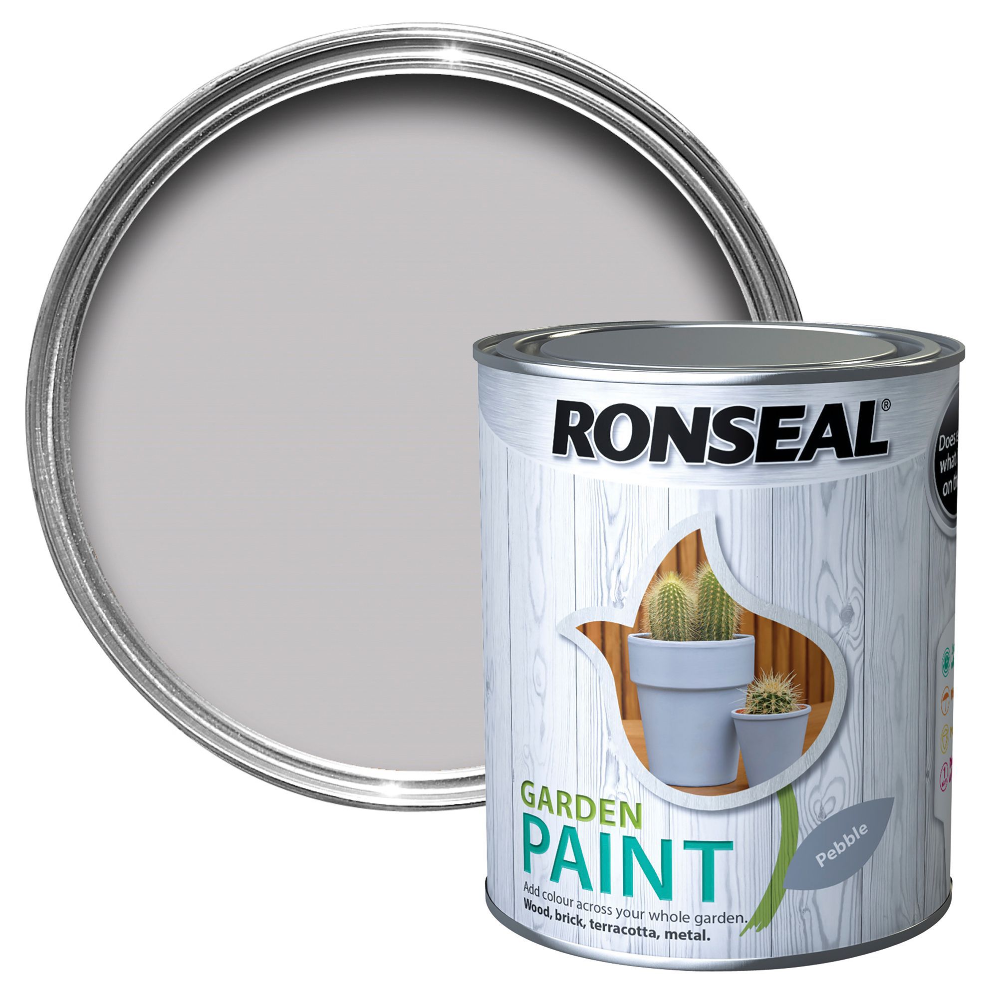 Ronseal Garden Pebble Matt Metal & wood paint, 0.75L DIY at B&Q