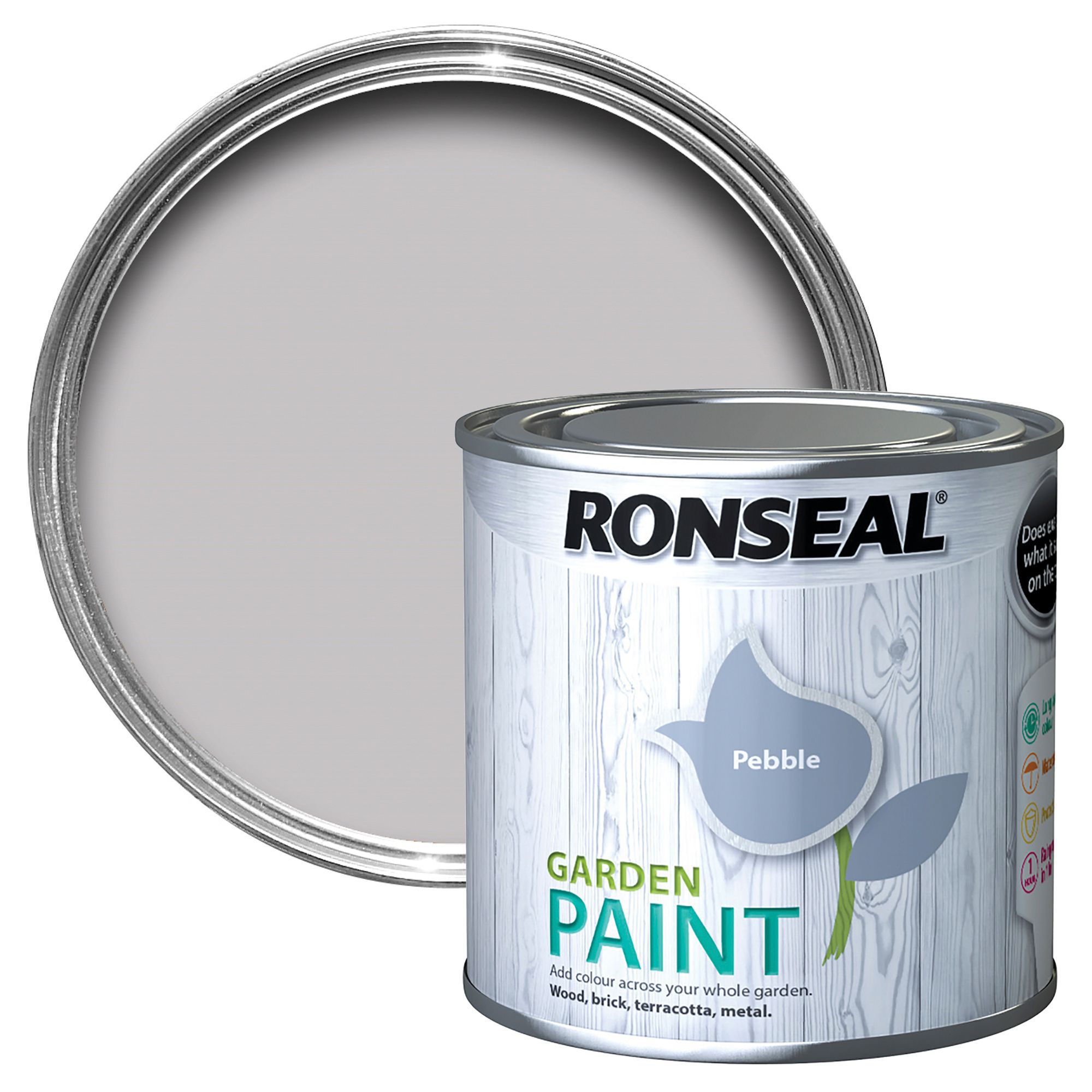 Ronseal Garden Pebble Matt Metal & wood paint, 250ml DIY at B&Q
