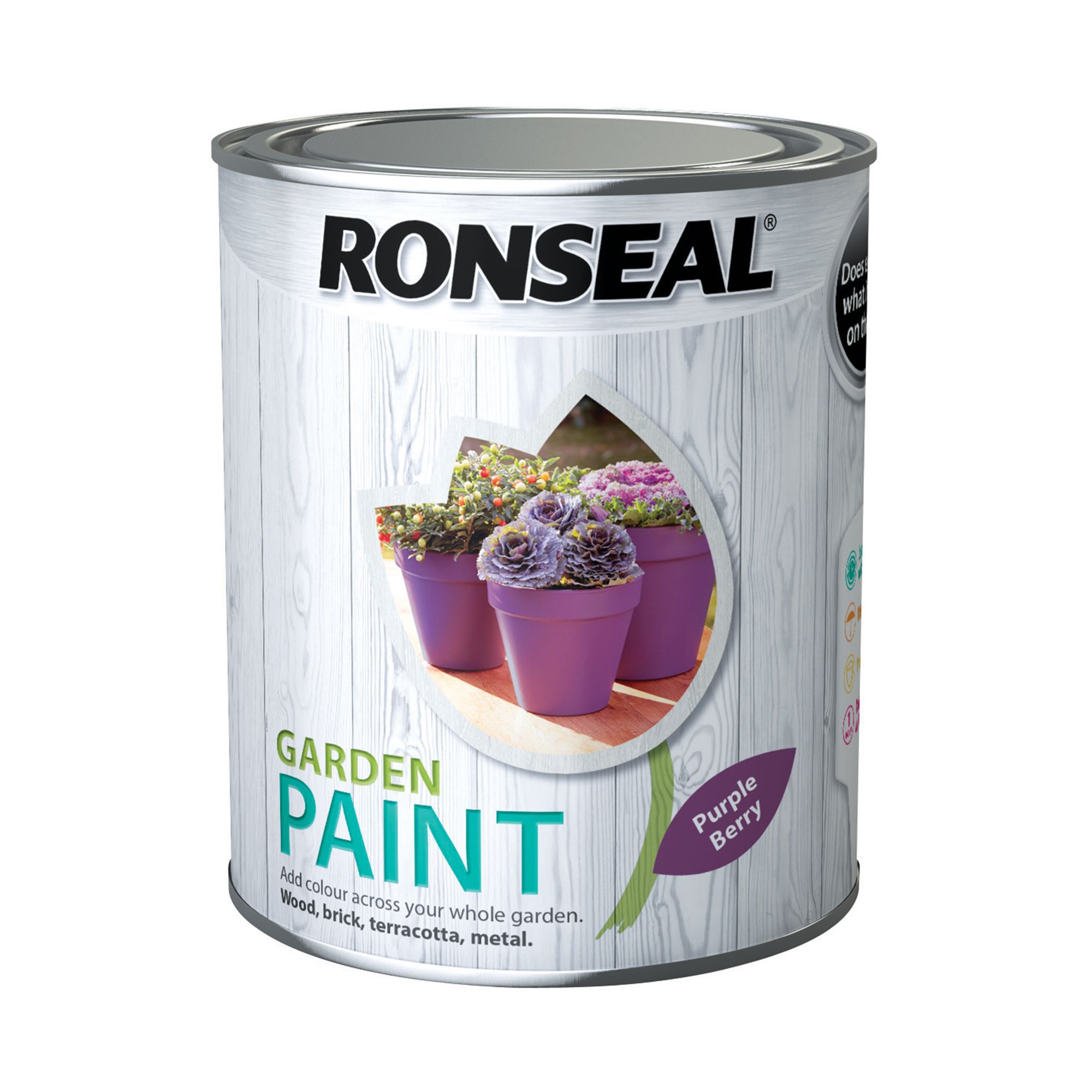 Download Ronseal Garden Purple berry Matt Metal & wood paint, 0.75L | DIY at B&Q