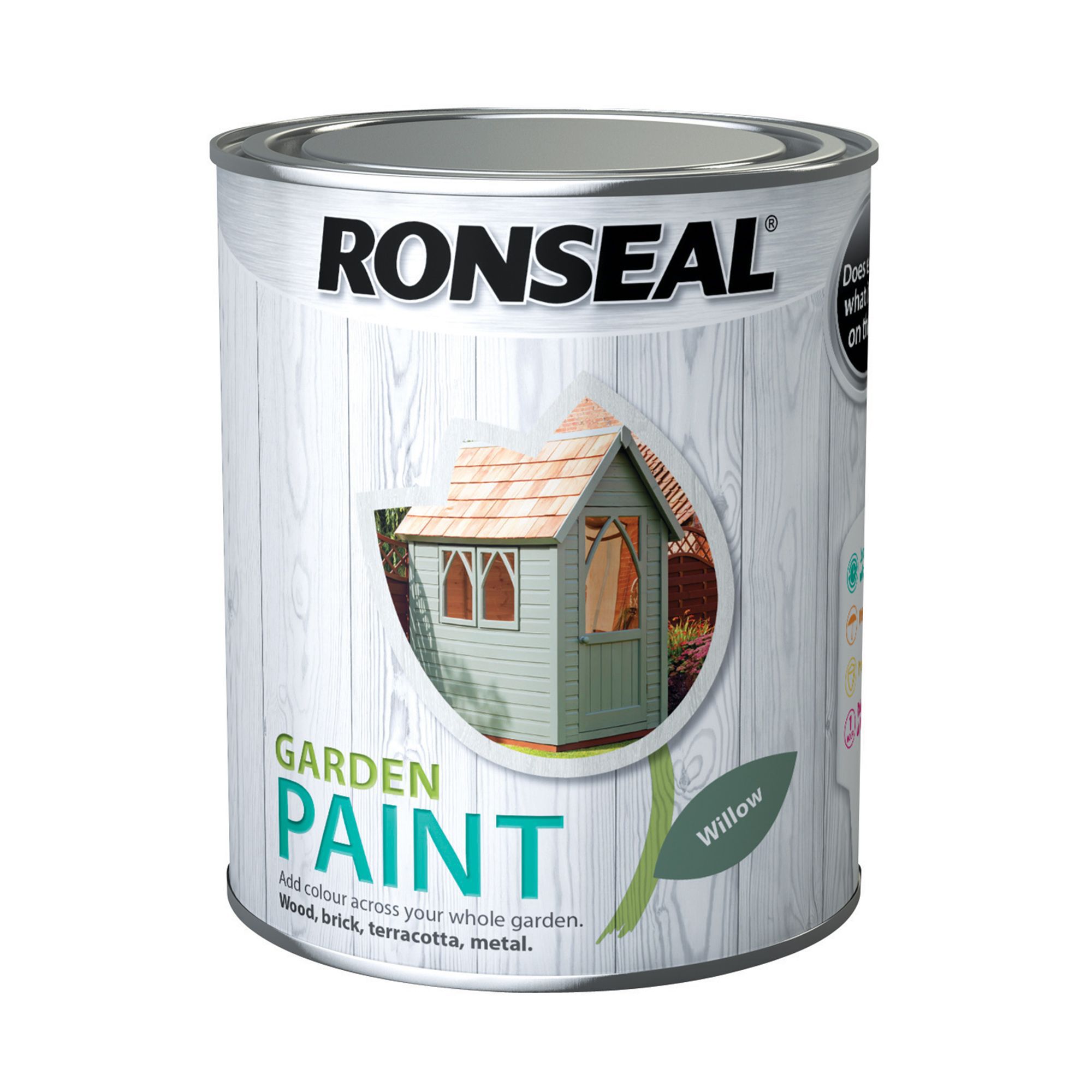Ronseal Garden Willow Matt Multi-surface Garden Metal & wood paint, 750ml