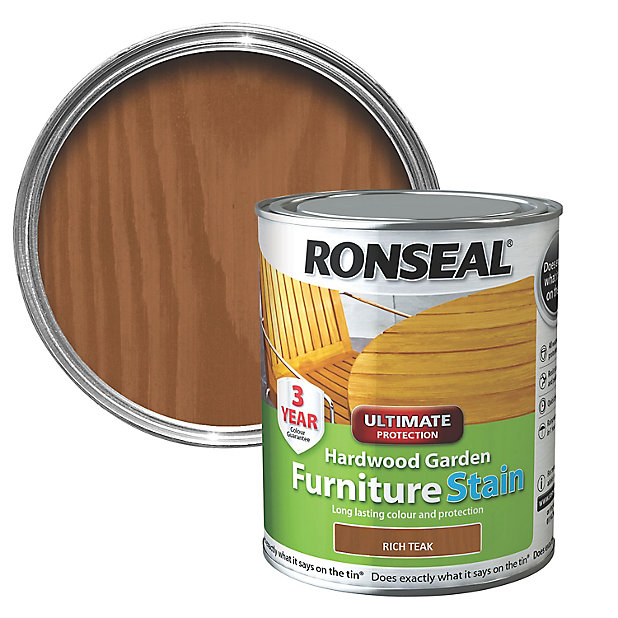 Ronseal Hardwood Rich Teak Furniture, Can You Stain Teak Garden Furniture