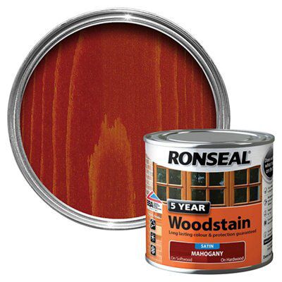 Ronseal Mahogany High satin sheen Wood stain, 250ml