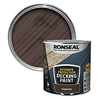 Ronseal Matt english oak Decking paint, 2.5L