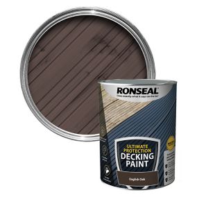 Ronseal Matt english oak Decking paint, 5L