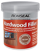 Ronseal Mid stain Ready mixed Hardwood Filler, 0.47kg
