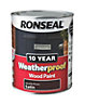 Ronseal Muddy brown Satinwood Exterior Wood paint, 750ml