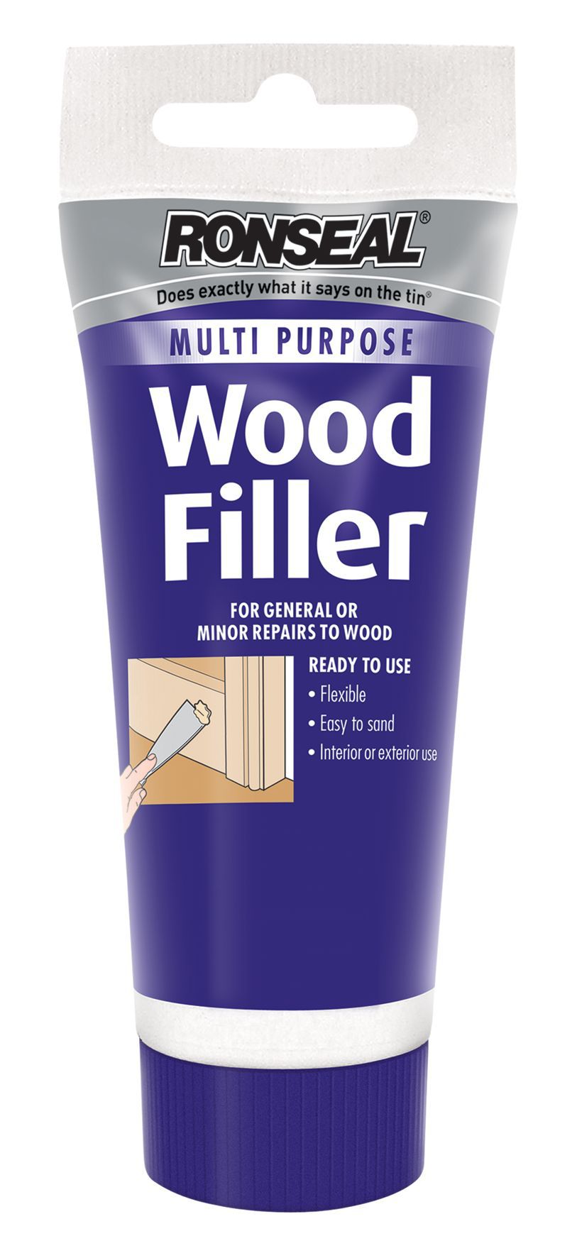 Ronseal Multi purpose Dark Ready mixed Wood Filler, 170g