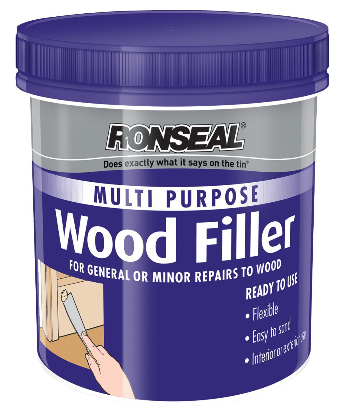 Ronseal Multi purpose Dark Ready mixed Wood Filler, 460g
