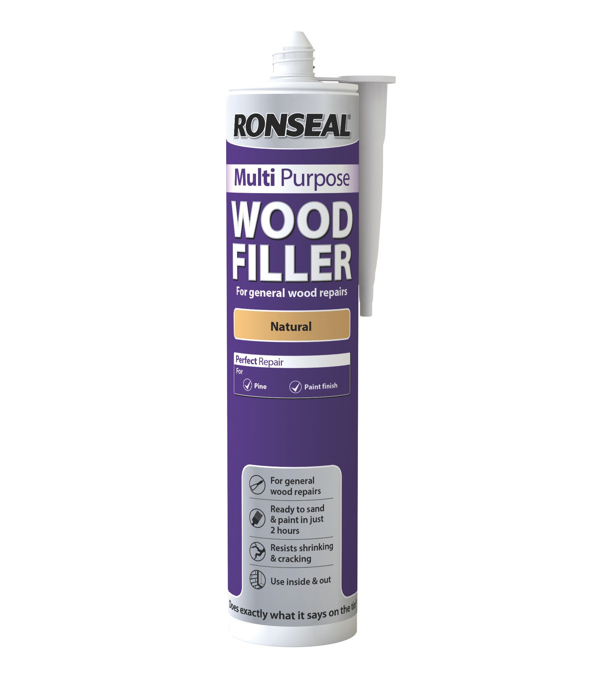 Ronseal Multi purpose Light Ready mixed Wood Filler, 670g