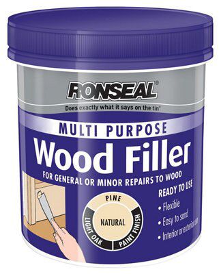 Ronseal Multi purpose Natural Ready mixed Wood Filler, 0.25kg