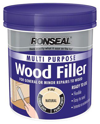 Ronseal Multi purpose Natural Ready mixed Wood Filler, 250g