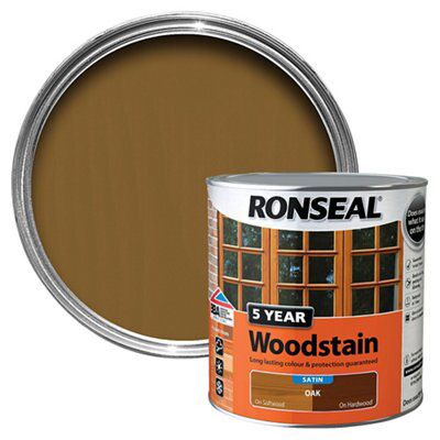 Ronseal Oak High satin sheen Wood stain, 2.5L