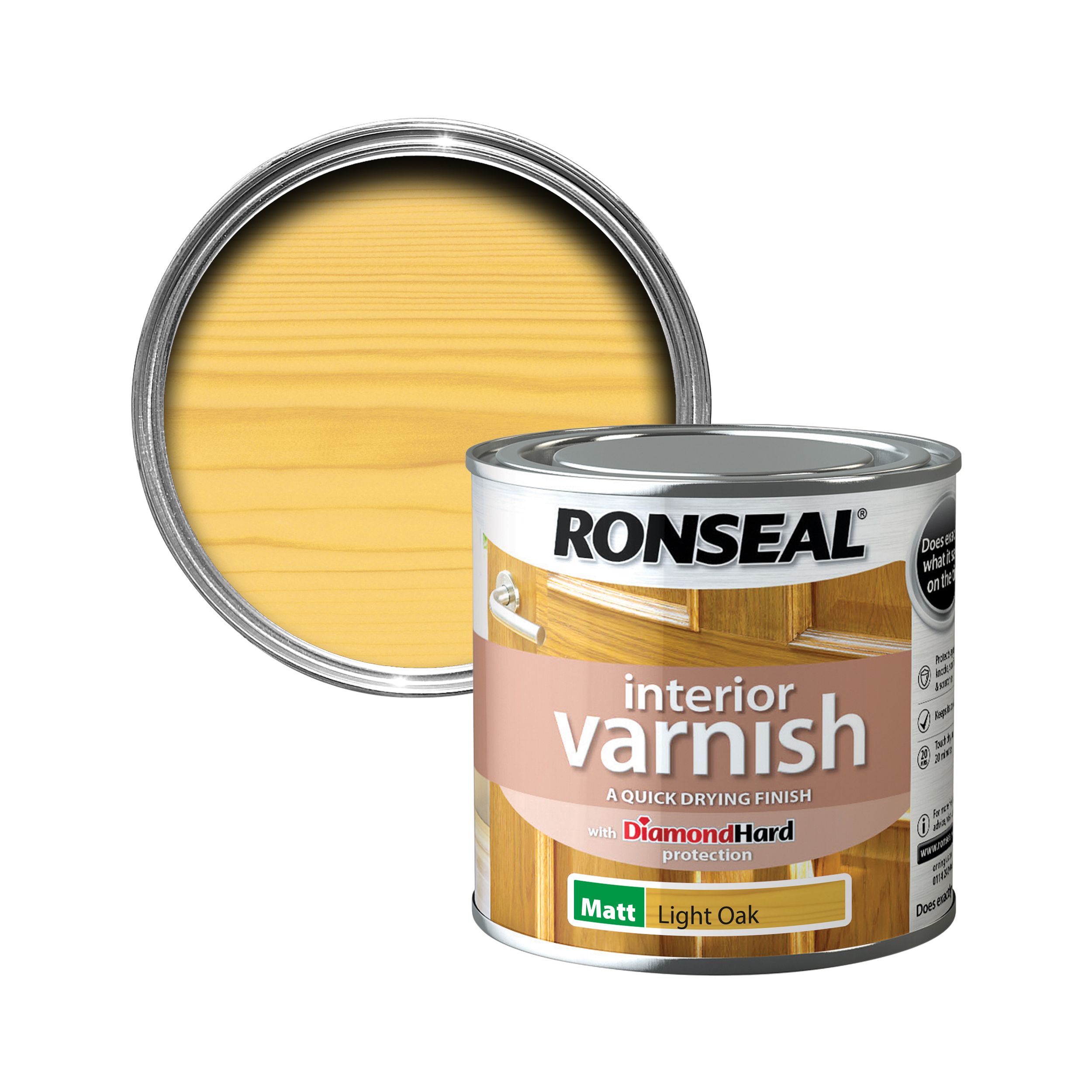 Ronseal Oak Matt Skirting Wood Varnish, 250ml | DIY At B&Q