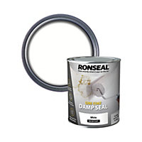 Ronseal One Coat Damp Seal White Matt Wall & ceiling Undercoat, 750ml