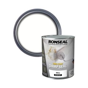 Ronseal One Coat Damp Seal White Wall & ceiling Matt Undercoat, 750ml