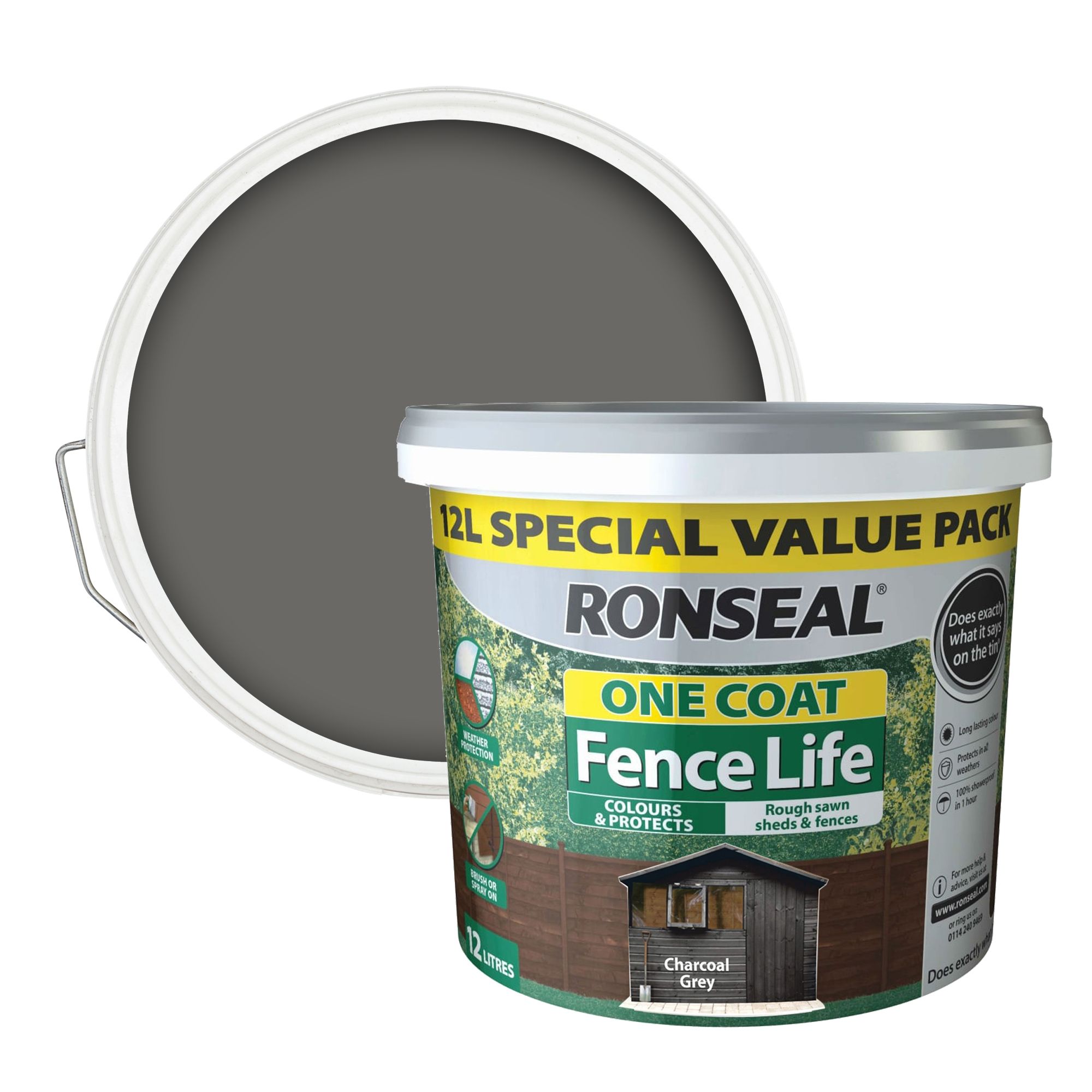 Ronseal fence paint deals grey