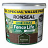 Ronseal One coat fence life Forest green Matt Fence & shed Treatment, 12L