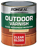 Ronseal Outdoor Varnish Clear Gloss Window frames Wood varnish, 750ml