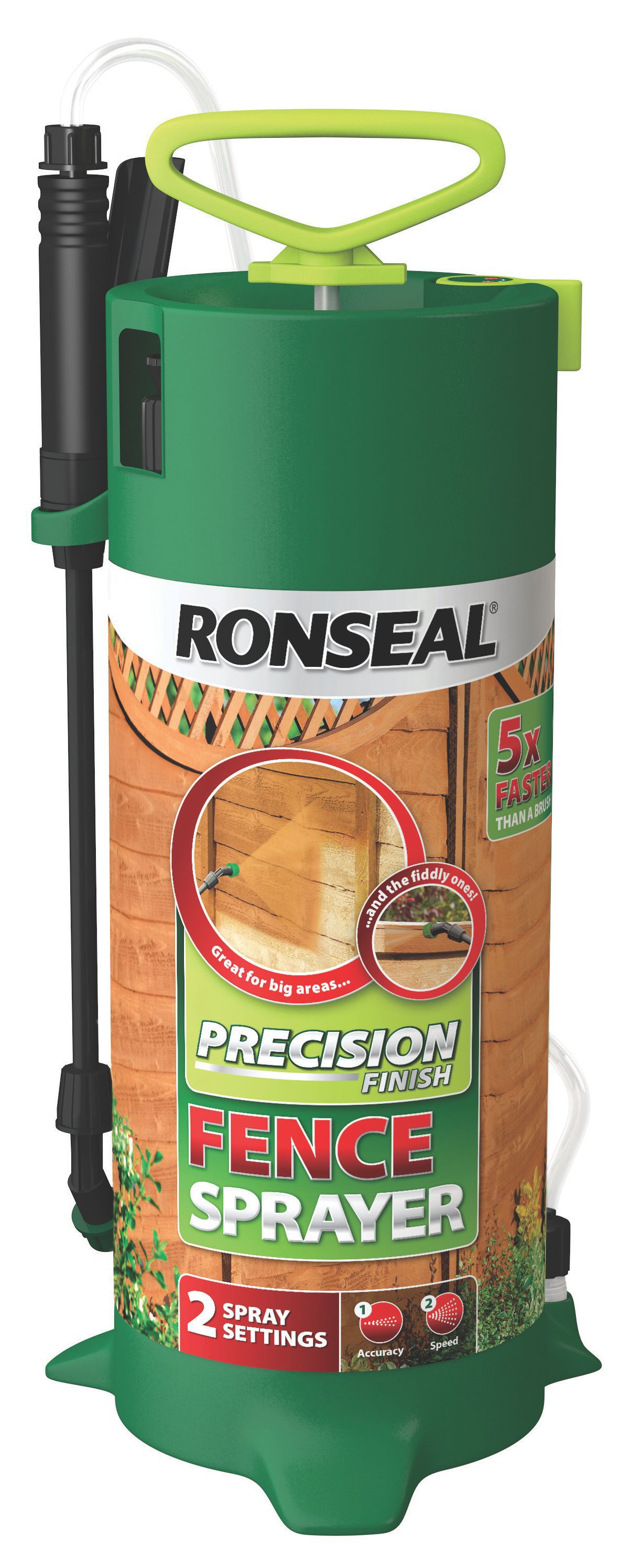 Ronseal Precision Finish Fence shed Paint sprayer DIY at B Q